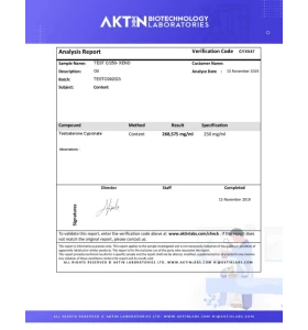 TESTOSTERONE CYPIONATE 250 mg 10 ML XENO LABS.